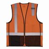 Ergodyne GloWear 8210Z Hi-Vis Class 2 Mesh Vest, 4X-Large to 5X-Large, Orange 23029